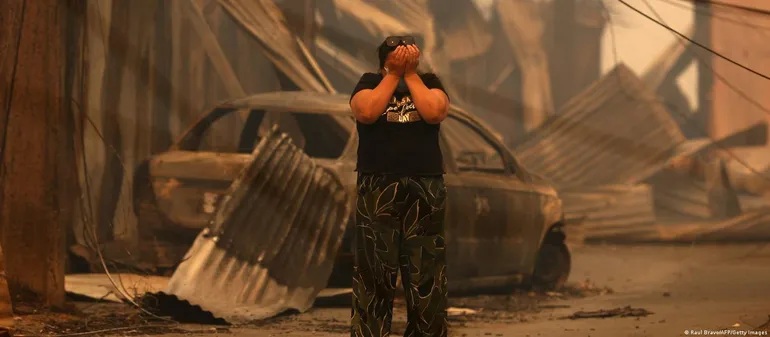 Chile: ya son 20 los muertos y el fuego avanza hacia el sur