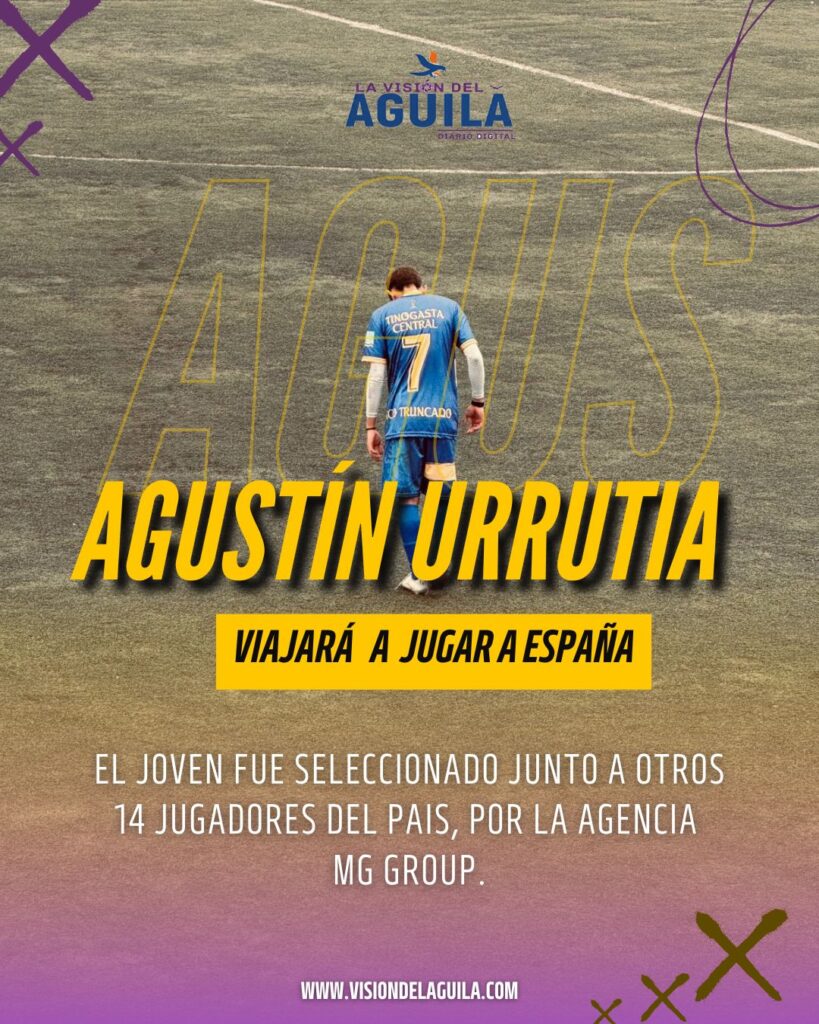 De Pico Truncado al Viejo Continente: Agustín Urrutia, el joven talento que buscará su sueño en España