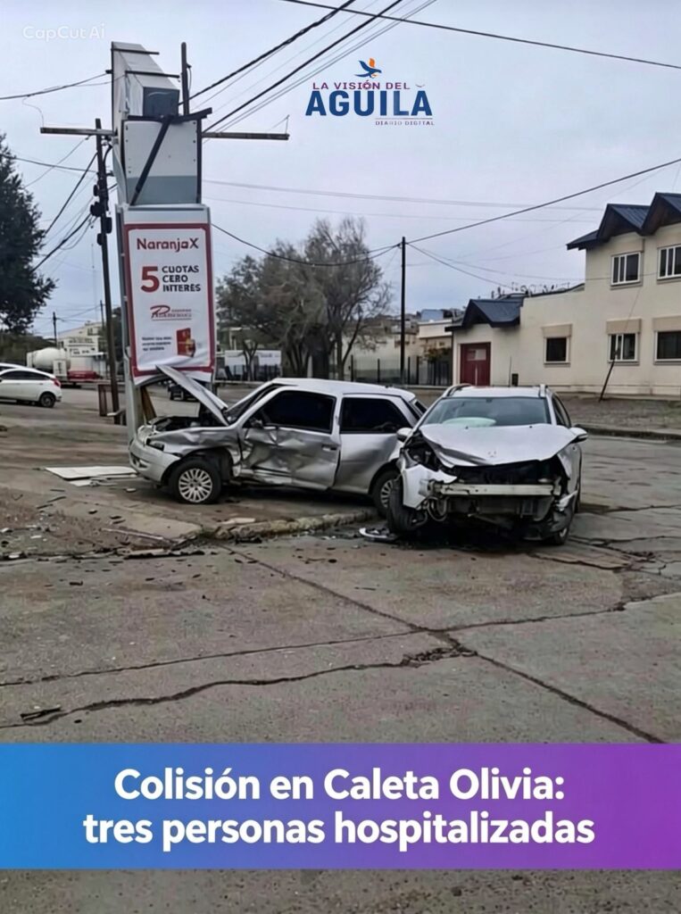 Grave colisión en la intersección de Rosario Vera Peñaloza y Gobernador Gregores